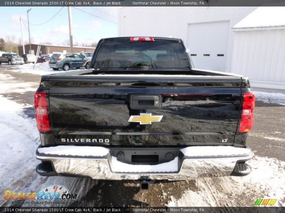 2014 Chevrolet Silverado 1500 LT Crew Cab 4x4 Black / Jet Black Photo #5
