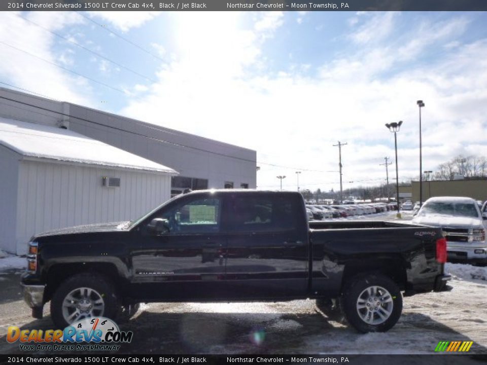 2014 Chevrolet Silverado 1500 LT Crew Cab 4x4 Black / Jet Black Photo #7