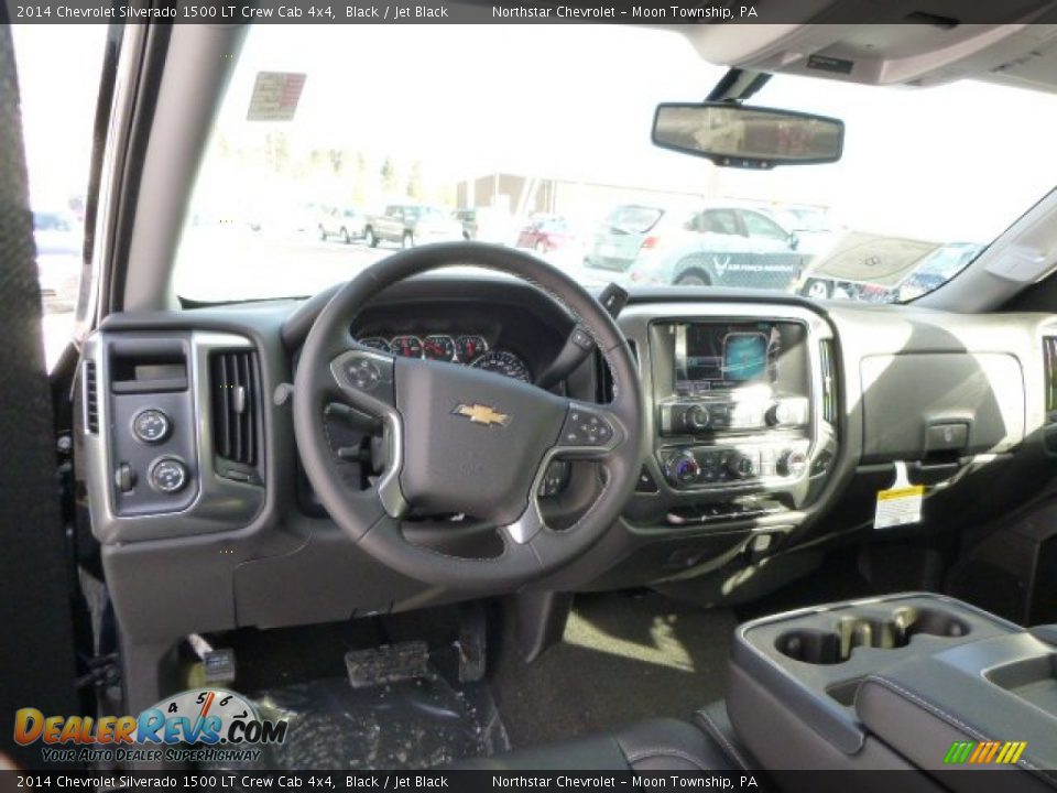 2014 Chevrolet Silverado 1500 LT Crew Cab 4x4 Black / Jet Black Photo #11