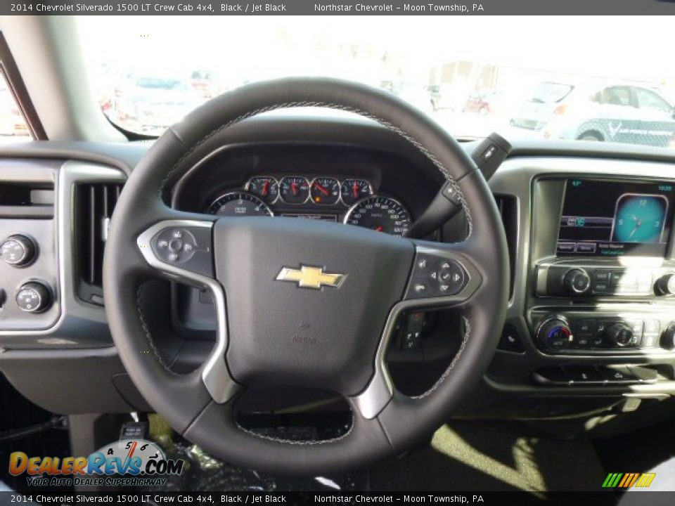 2014 Chevrolet Silverado 1500 LT Crew Cab 4x4 Black / Jet Black Photo #17