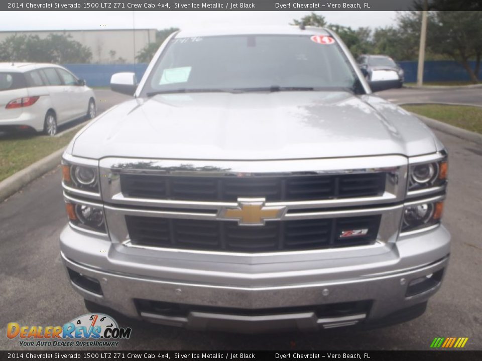 2014 Chevrolet Silverado 1500 LTZ Z71 Crew Cab 4x4 Silver Ice Metallic / Jet Black Photo #2