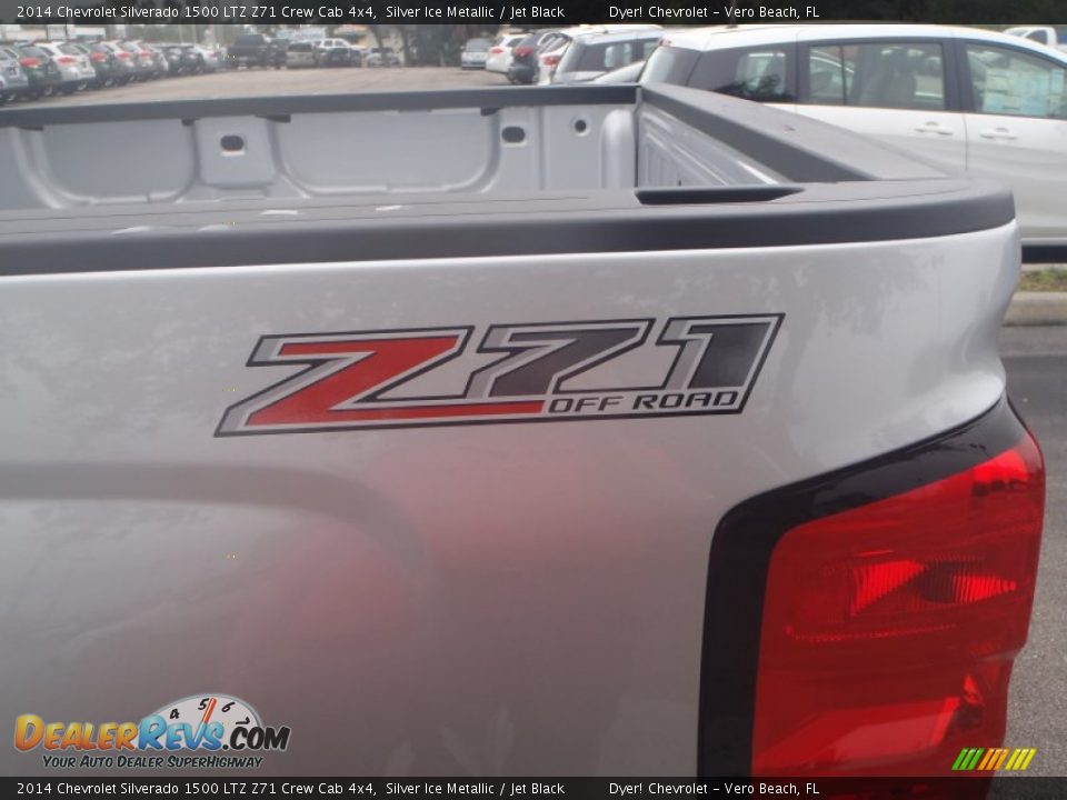 2014 Chevrolet Silverado 1500 LTZ Z71 Crew Cab 4x4 Silver Ice Metallic / Jet Black Photo #5