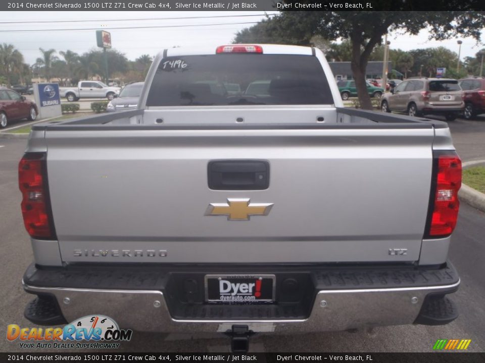 2014 Chevrolet Silverado 1500 LTZ Z71 Crew Cab 4x4 Silver Ice Metallic / Jet Black Photo #6