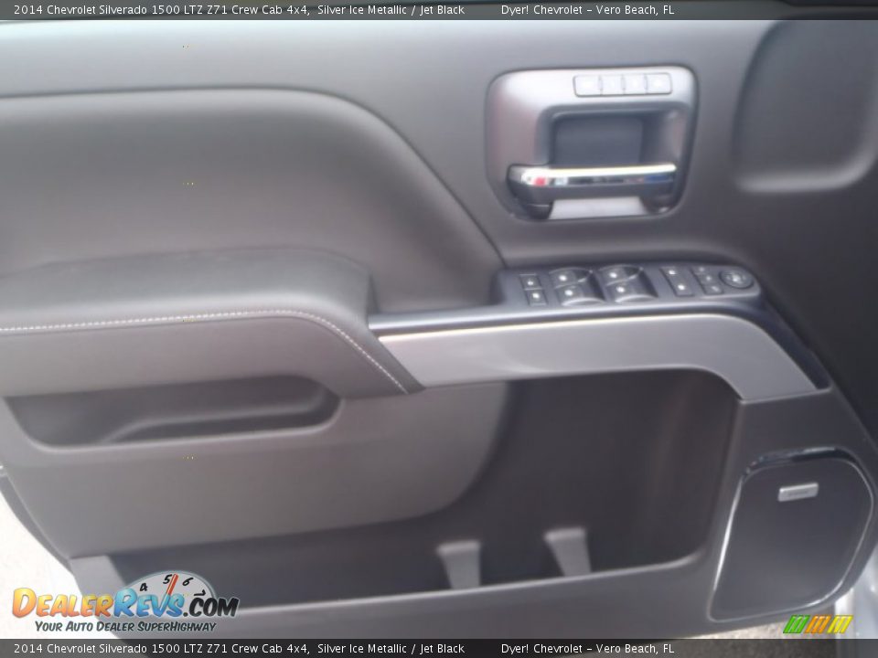 2014 Chevrolet Silverado 1500 LTZ Z71 Crew Cab 4x4 Silver Ice Metallic / Jet Black Photo #13