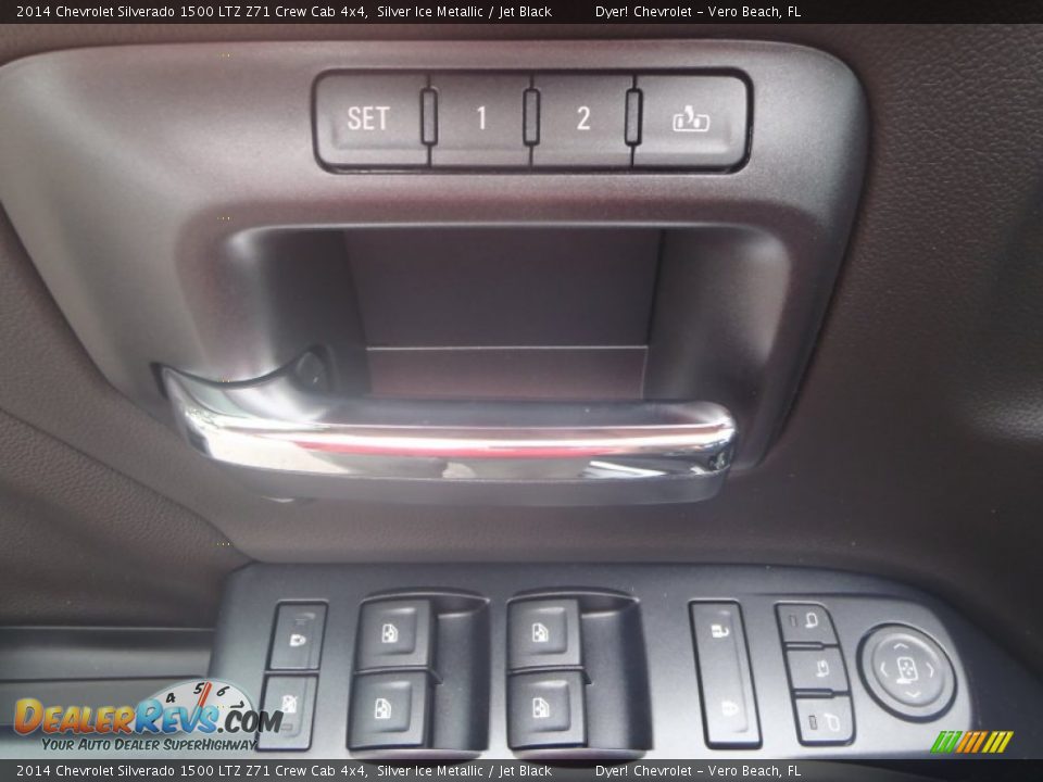 2014 Chevrolet Silverado 1500 LTZ Z71 Crew Cab 4x4 Silver Ice Metallic / Jet Black Photo #14