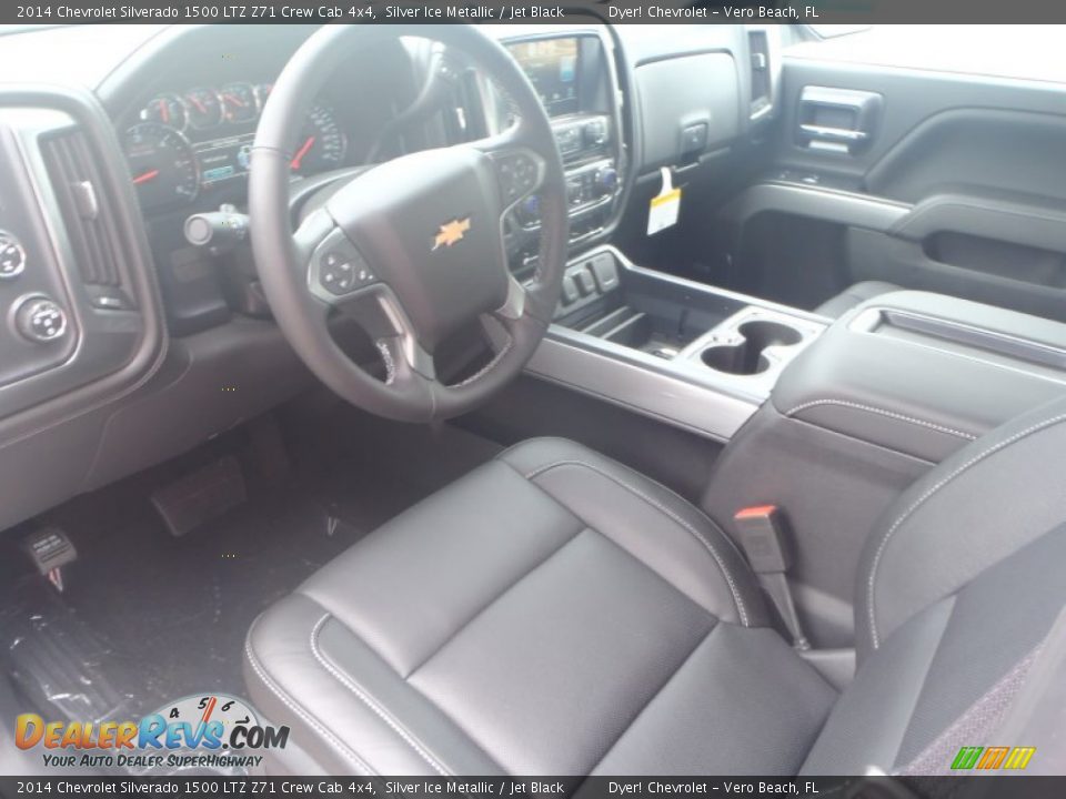 2014 Chevrolet Silverado 1500 LTZ Z71 Crew Cab 4x4 Silver Ice Metallic / Jet Black Photo #15