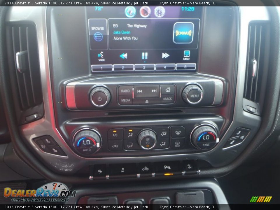 2014 Chevrolet Silverado 1500 LTZ Z71 Crew Cab 4x4 Silver Ice Metallic / Jet Black Photo #20