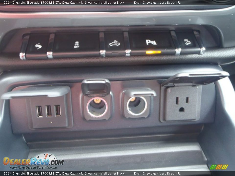 2014 Chevrolet Silverado 1500 LTZ Z71 Crew Cab 4x4 Silver Ice Metallic / Jet Black Photo #22