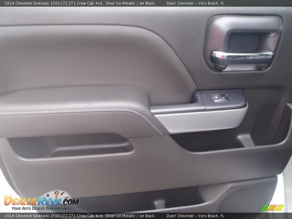 2014 Chevrolet Silverado 1500 LTZ Z71 Crew Cab 4x4 Silver Ice Metallic / Jet Black Photo #24