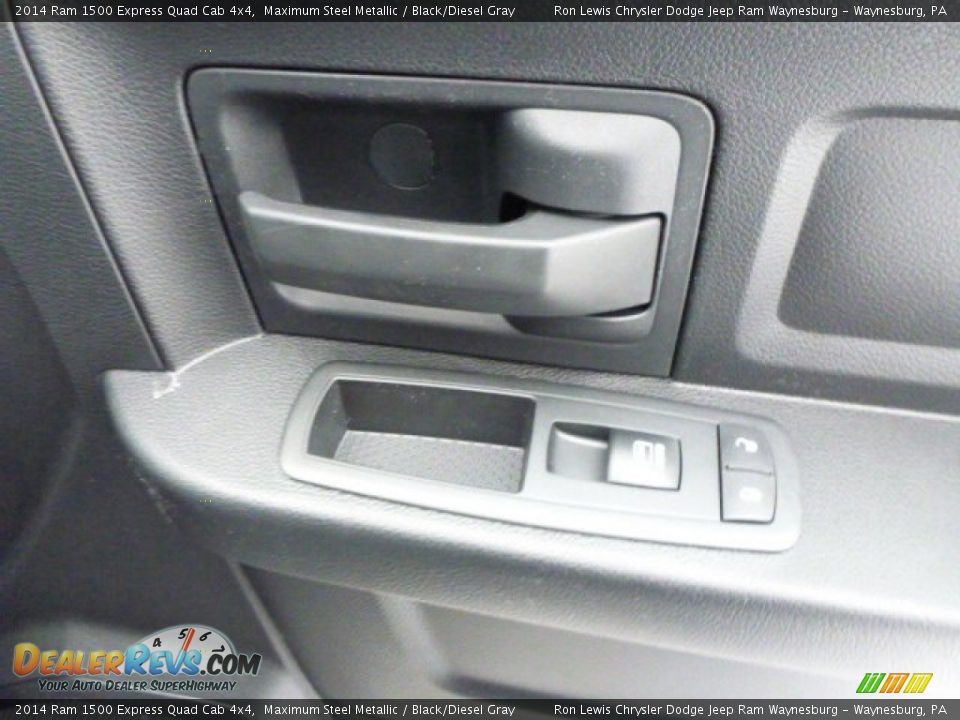 2014 Ram 1500 Express Quad Cab 4x4 Maximum Steel Metallic / Black/Diesel Gray Photo #8