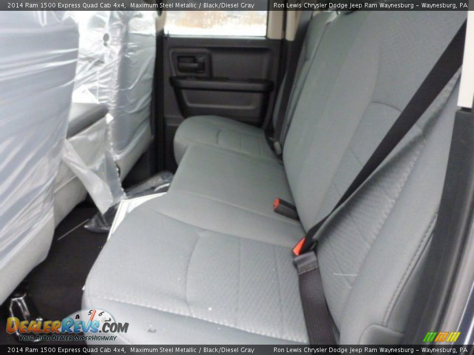2014 Ram 1500 Express Quad Cab 4x4 Maximum Steel Metallic / Black/Diesel Gray Photo #14