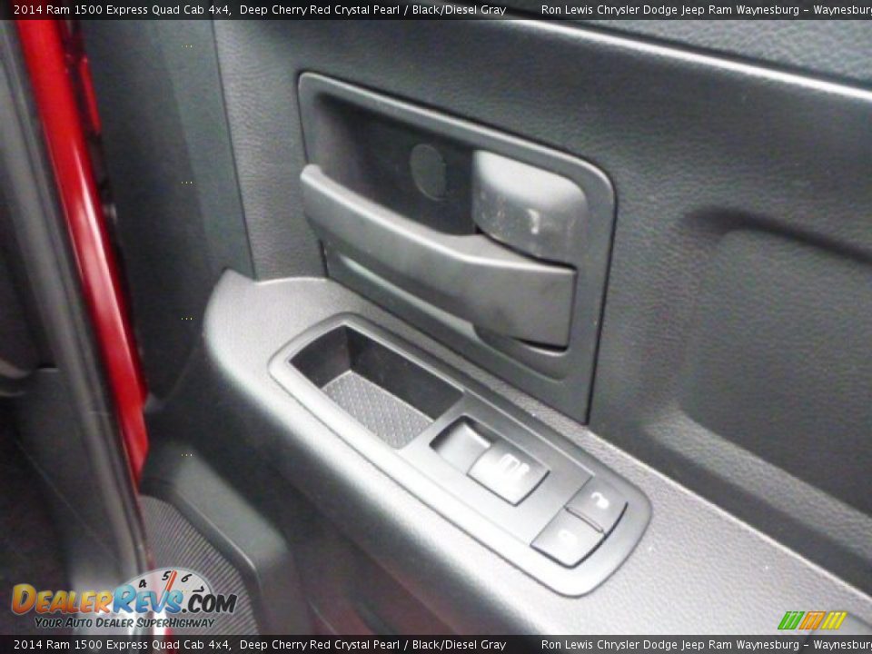 2014 Ram 1500 Express Quad Cab 4x4 Deep Cherry Red Crystal Pearl / Black/Diesel Gray Photo #8