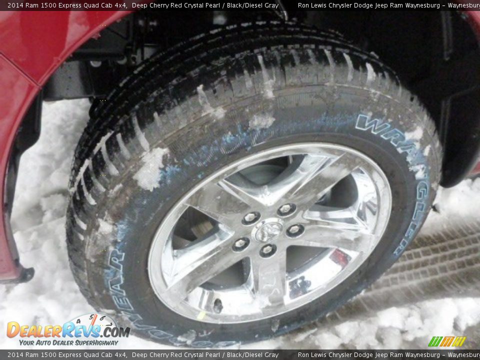 2014 Ram 1500 Express Quad Cab 4x4 Deep Cherry Red Crystal Pearl / Black/Diesel Gray Photo #12