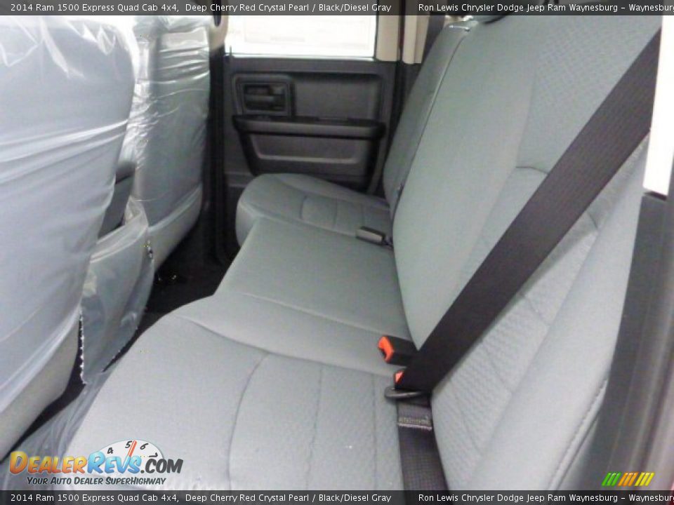 2014 Ram 1500 Express Quad Cab 4x4 Deep Cherry Red Crystal Pearl / Black/Diesel Gray Photo #14