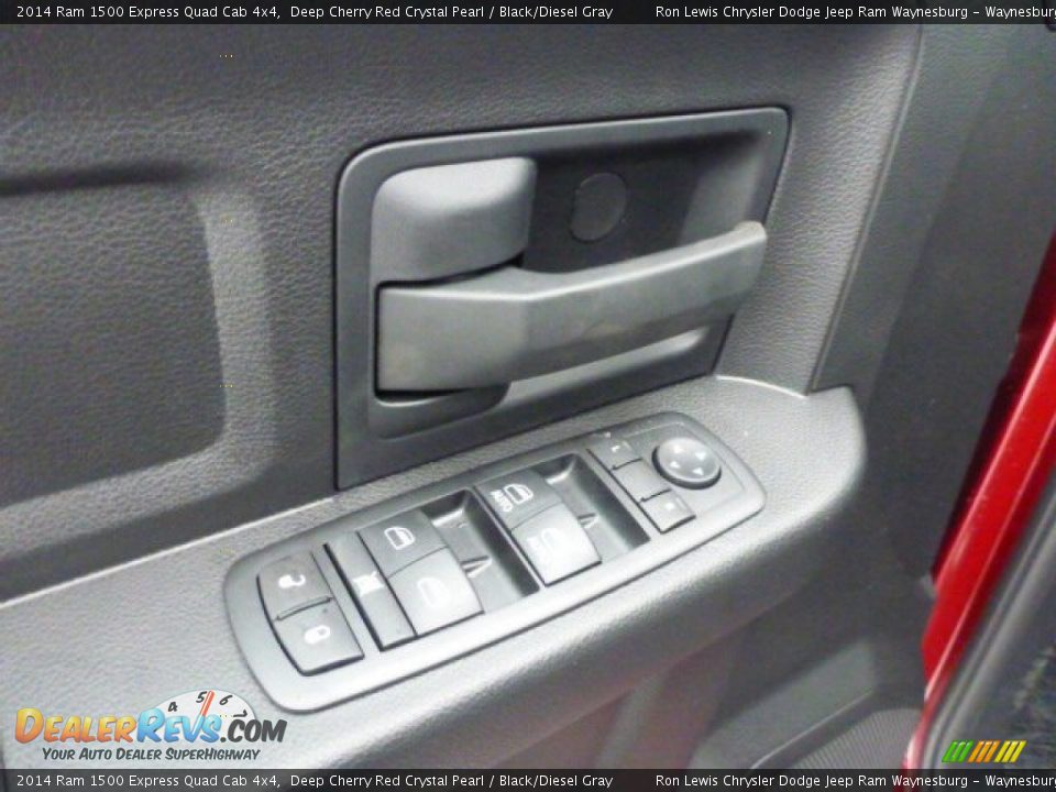 2014 Ram 1500 Express Quad Cab 4x4 Deep Cherry Red Crystal Pearl / Black/Diesel Gray Photo #16
