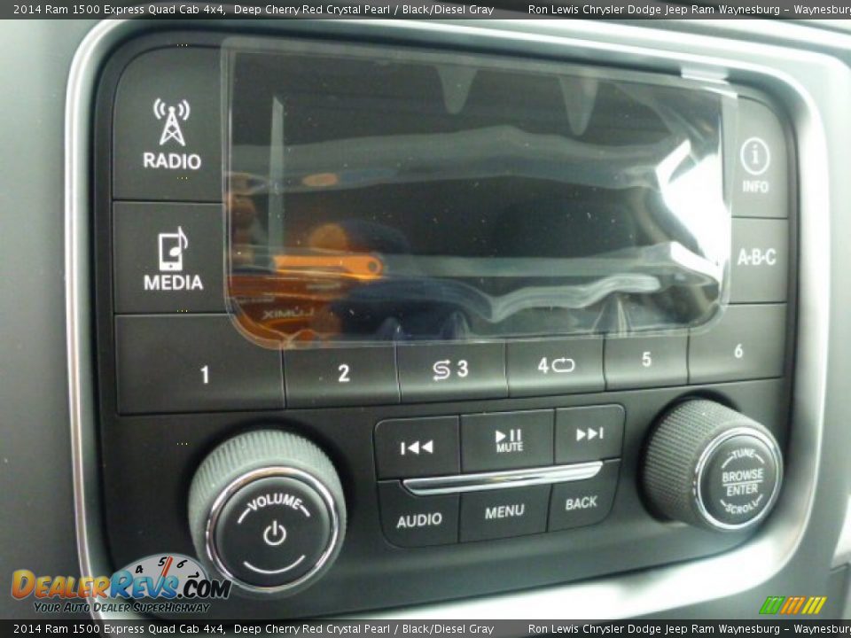 2014 Ram 1500 Express Quad Cab 4x4 Deep Cherry Red Crystal Pearl / Black/Diesel Gray Photo #18