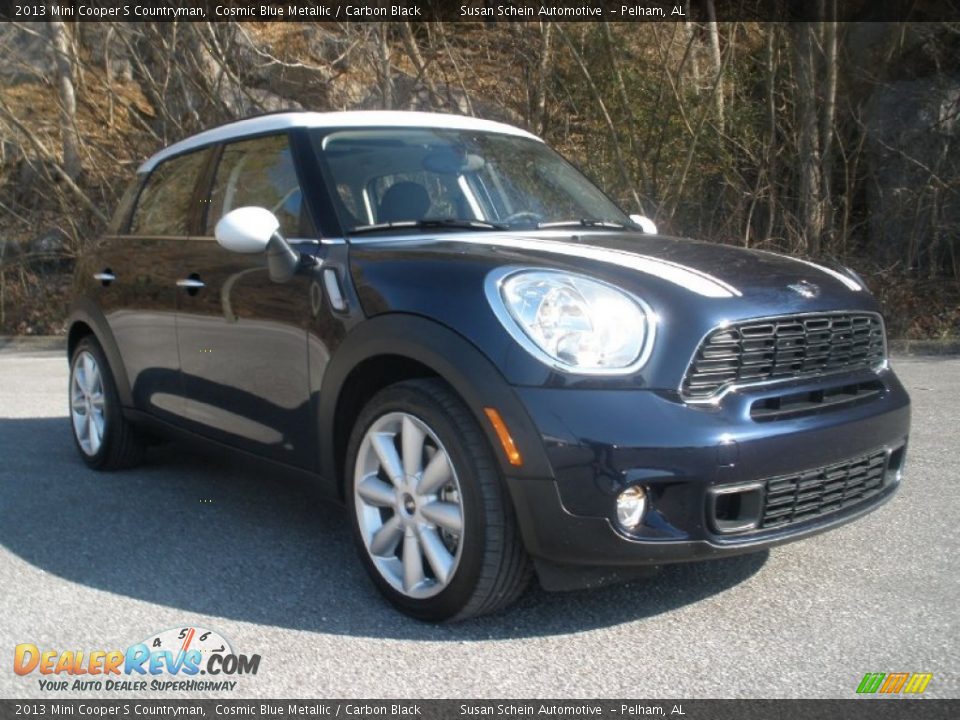 2013 Mini Cooper S Countryman Cosmic Blue Metallic / Carbon Black Photo #1