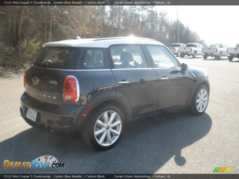 2013 Mini Cooper S Countryman Cosmic Blue Metallic / Carbon Black Photo #3