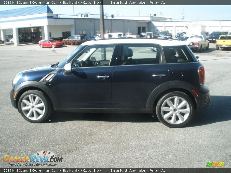 2013 Mini Cooper S Countryman Cosmic Blue Metallic / Carbon Black Photo #6