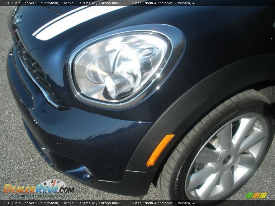 2013 Mini Cooper S Countryman Cosmic Blue Metallic / Carbon Black Photo #10
