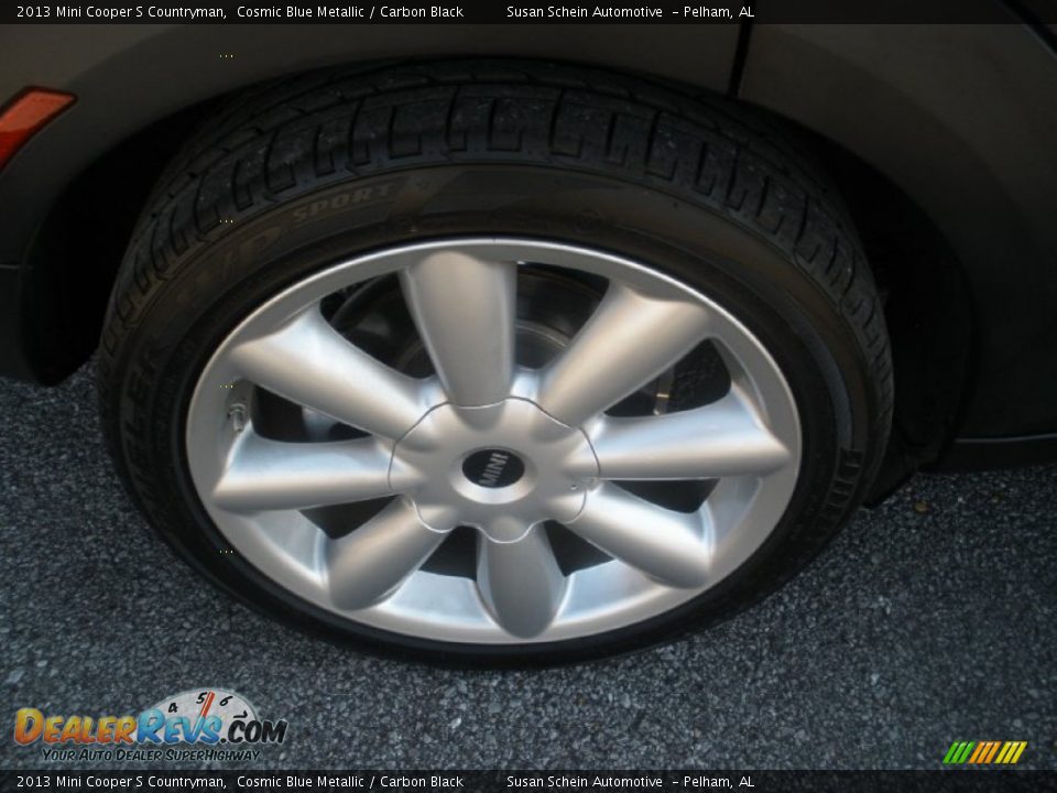 2013 Mini Cooper S Countryman Cosmic Blue Metallic / Carbon Black Photo #14