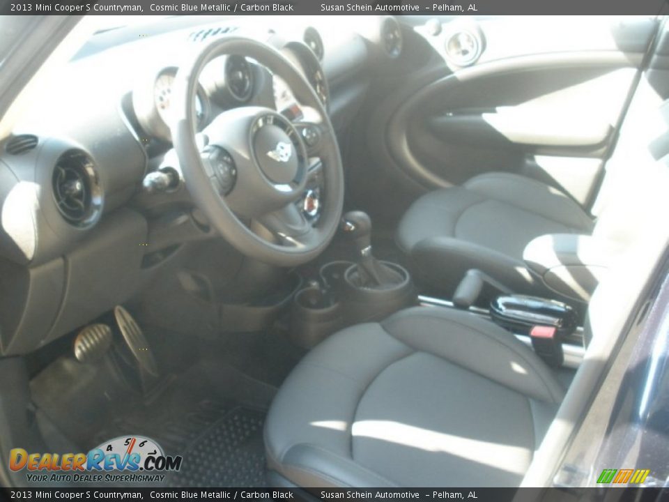 2013 Mini Cooper S Countryman Cosmic Blue Metallic / Carbon Black Photo #23
