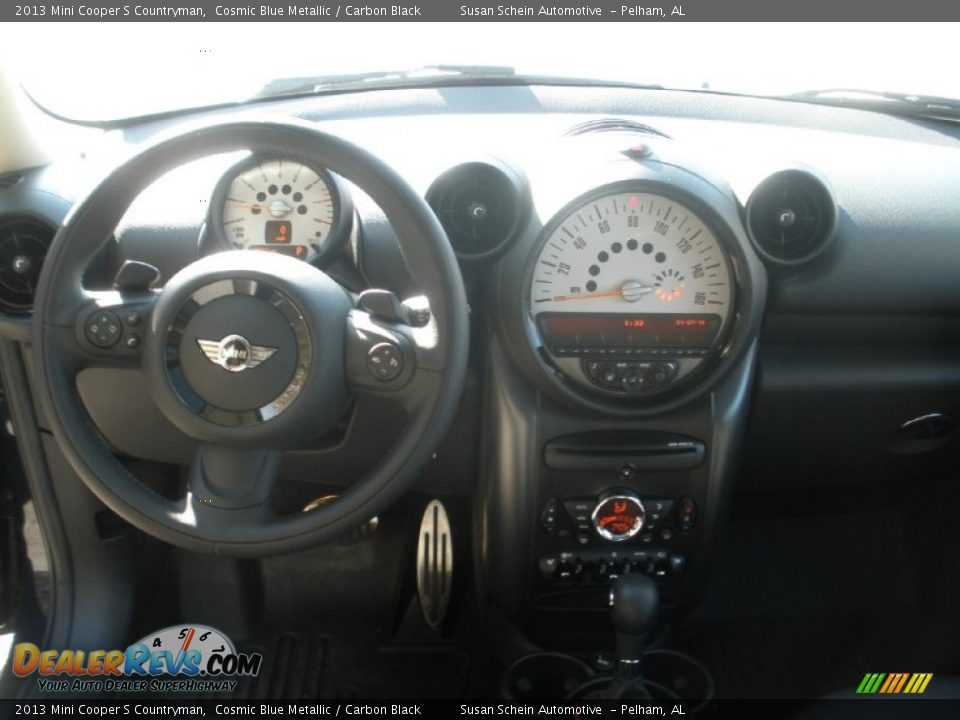 2013 Mini Cooper S Countryman Cosmic Blue Metallic / Carbon Black Photo #25