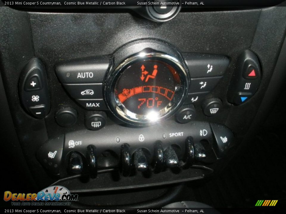 2013 Mini Cooper S Countryman Cosmic Blue Metallic / Carbon Black Photo #27