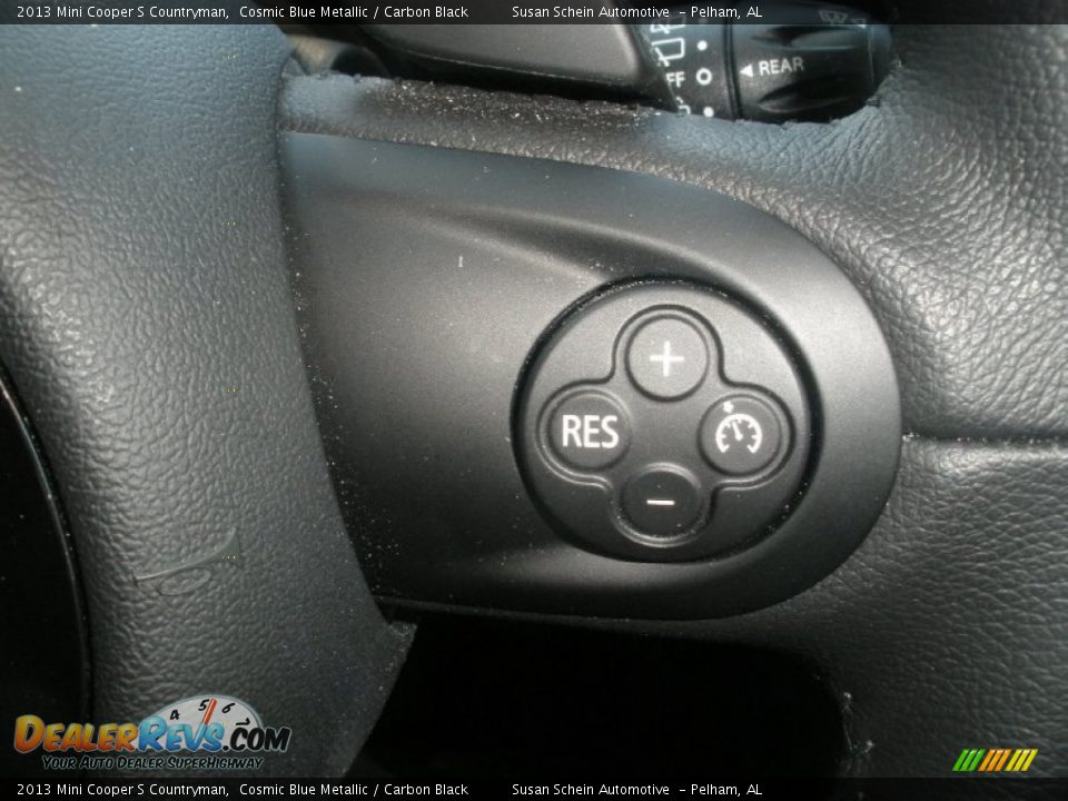 2013 Mini Cooper S Countryman Cosmic Blue Metallic / Carbon Black Photo #31