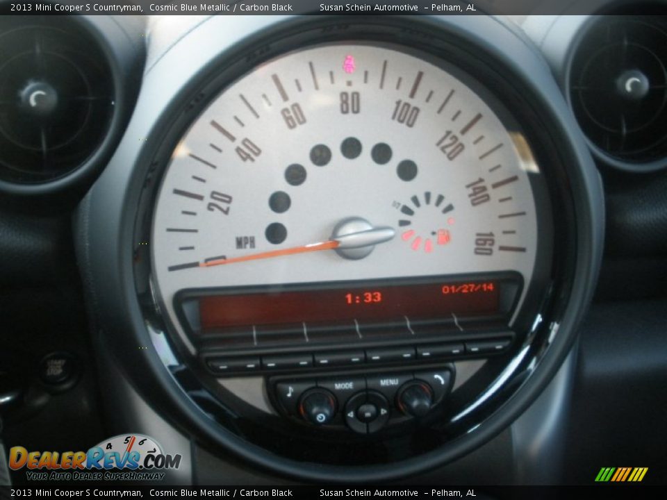 2013 Mini Cooper S Countryman Cosmic Blue Metallic / Carbon Black Photo #32