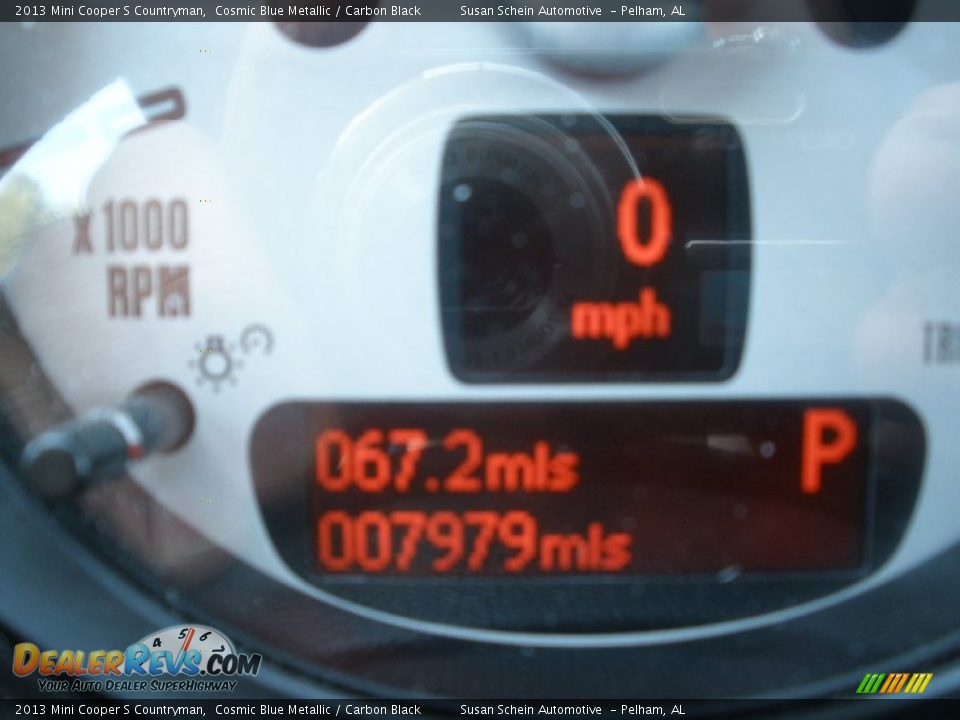 2013 Mini Cooper S Countryman Cosmic Blue Metallic / Carbon Black Photo #33