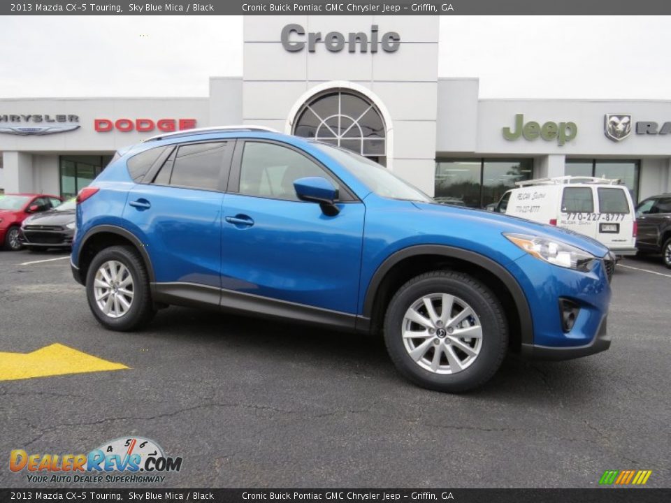 2013 Mazda CX-5 Touring Sky Blue Mica / Black Photo #1
