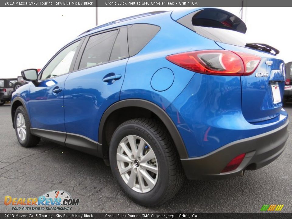 2013 Mazda CX-5 Touring Sky Blue Mica / Black Photo #5