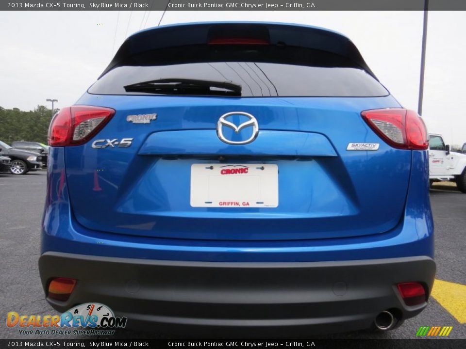 2013 Mazda CX-5 Touring Sky Blue Mica / Black Photo #6