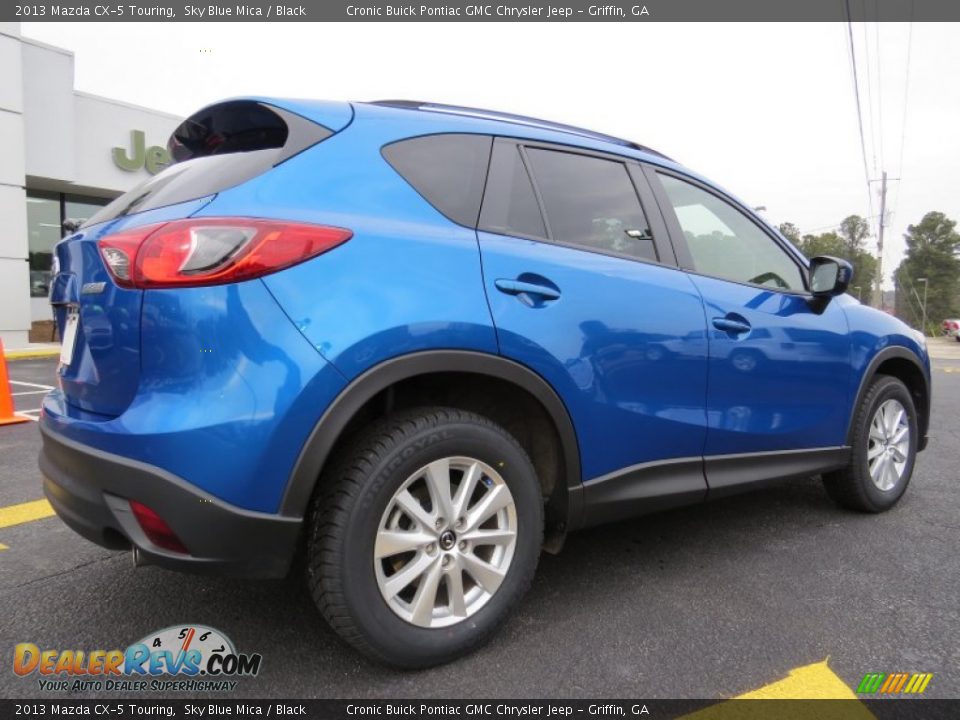 2013 Mazda CX-5 Touring Sky Blue Mica / Black Photo #7