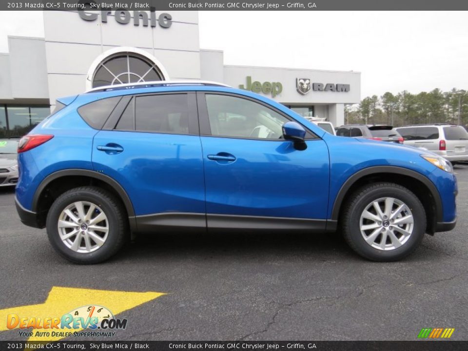 2013 Mazda CX-5 Touring Sky Blue Mica / Black Photo #8