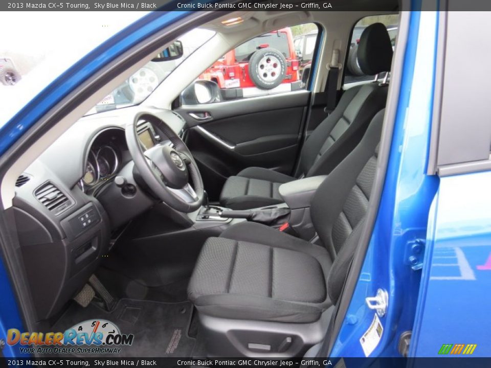 2013 Mazda CX-5 Touring Sky Blue Mica / Black Photo #10