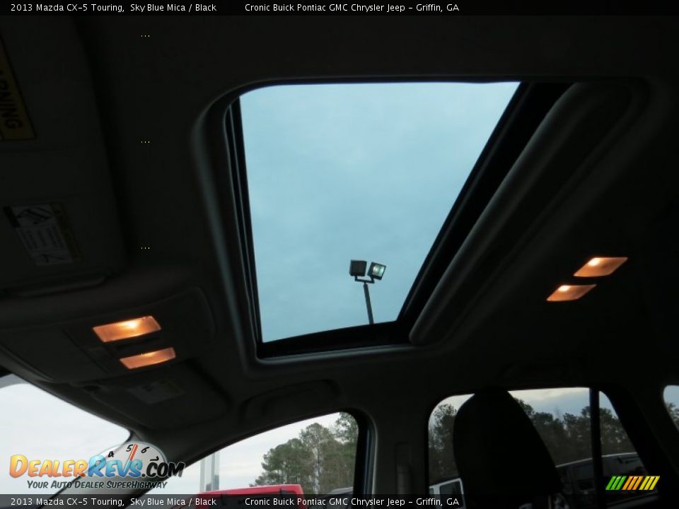 2013 Mazda CX-5 Touring Sky Blue Mica / Black Photo #12