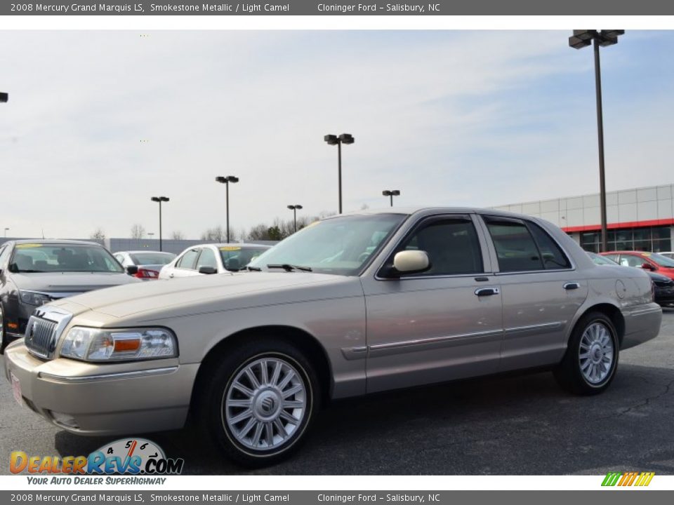 2008 Mercury Grand Marquis LS Smokestone Metallic / Light Camel Photo #3