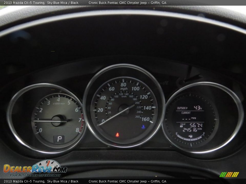 2013 Mazda CX-5 Touring Sky Blue Mica / Black Photo #23