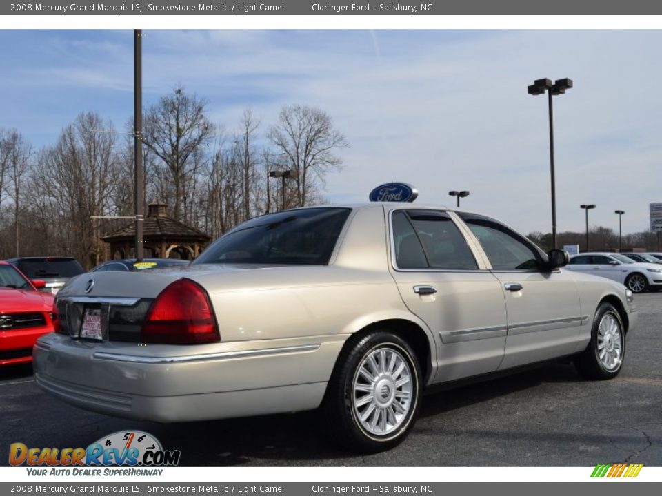 2008 Mercury Grand Marquis LS Smokestone Metallic / Light Camel Photo #4