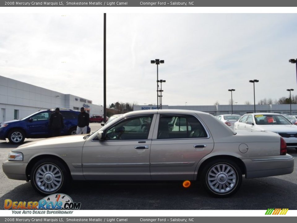 2008 Mercury Grand Marquis LS Smokestone Metallic / Light Camel Photo #6