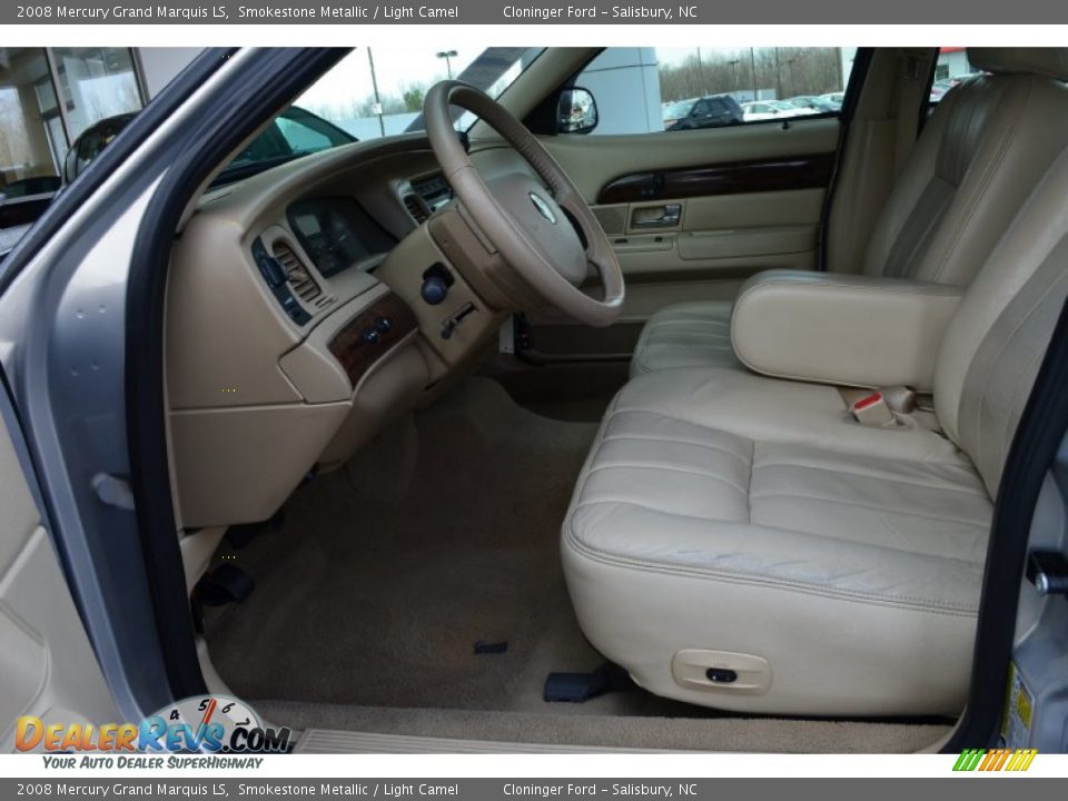 2008 Mercury Grand Marquis LS Smokestone Metallic / Light Camel Photo #9