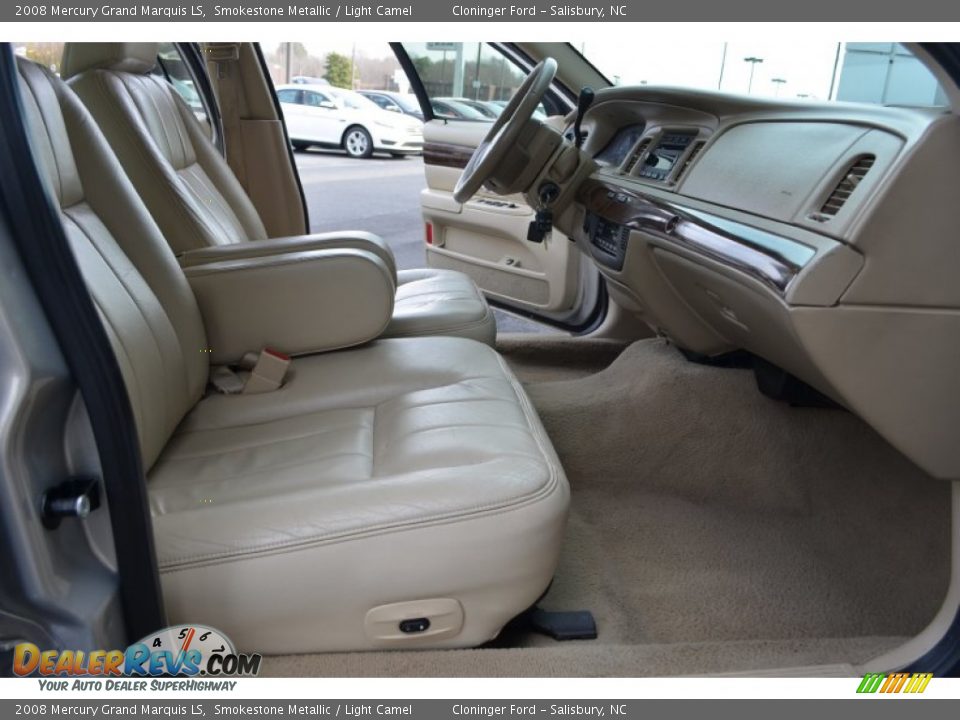 2008 Mercury Grand Marquis LS Smokestone Metallic / Light Camel Photo #12