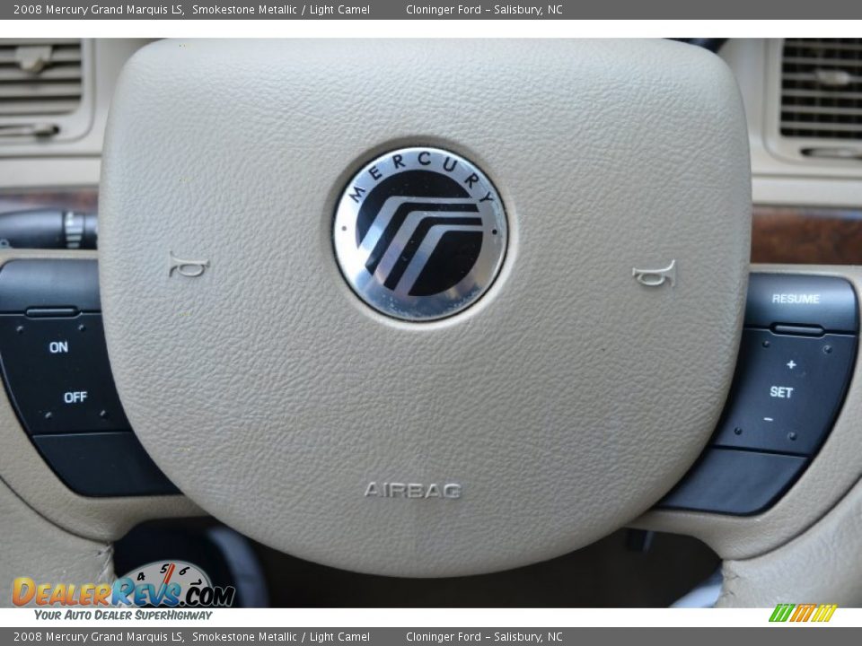 2008 Mercury Grand Marquis LS Smokestone Metallic / Light Camel Photo #23