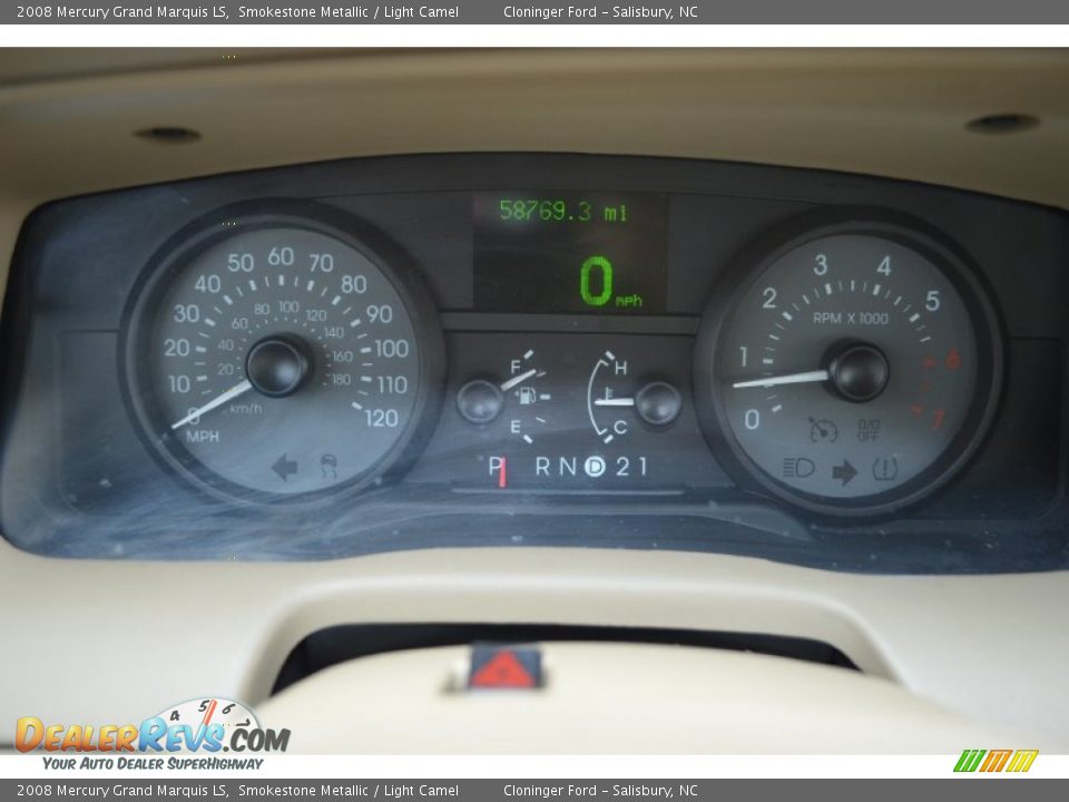 2008 Mercury Grand Marquis LS Gauges Photo #24