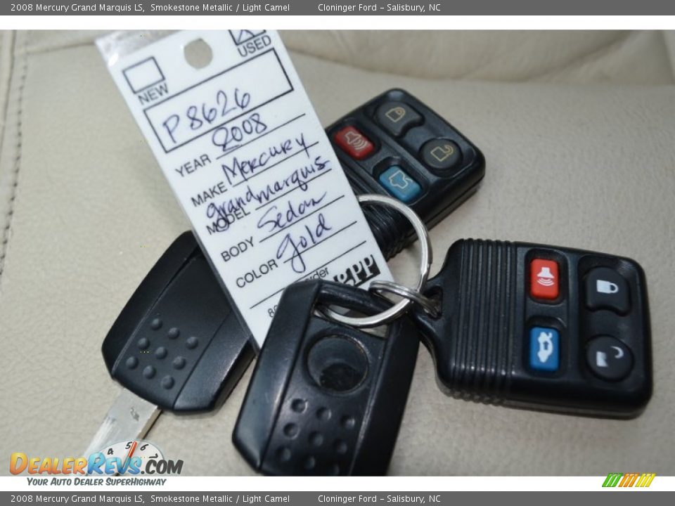 2008 Mercury Grand Marquis LS Smokestone Metallic / Light Camel Photo #27