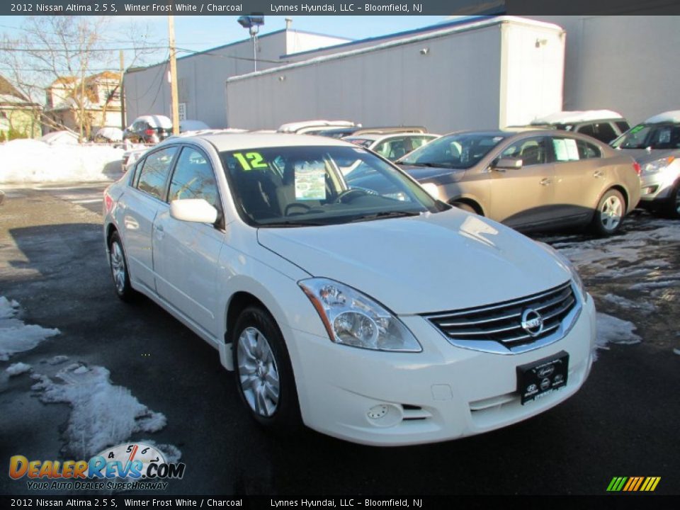 2012 Nissan Altima 2.5 S Winter Frost White / Charcoal Photo #1