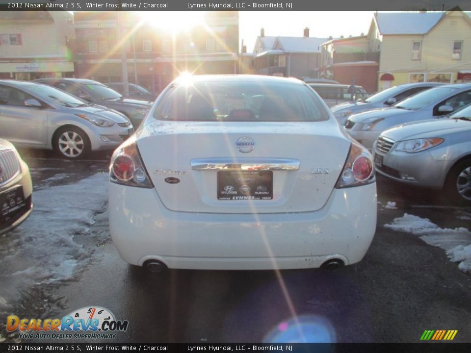 2012 Nissan Altima 2.5 S Winter Frost White / Charcoal Photo #5