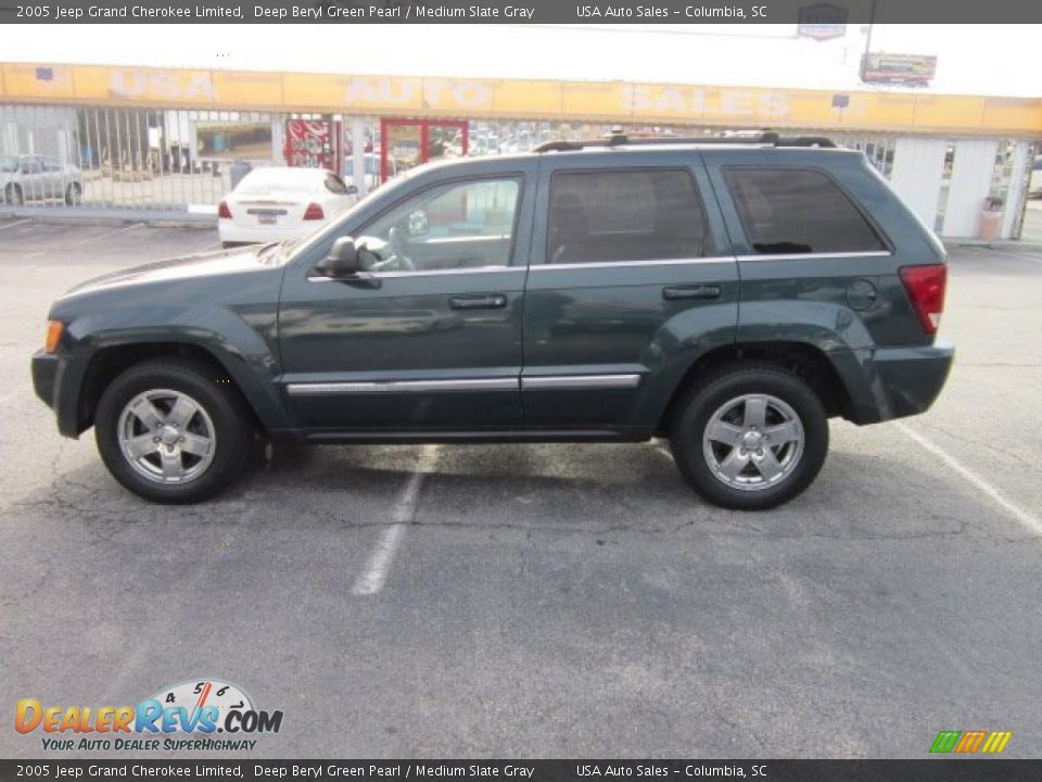 2005 Jeep Grand Cherokee Limited Deep Beryl Green Pearl / Medium Slate Gray Photo #2